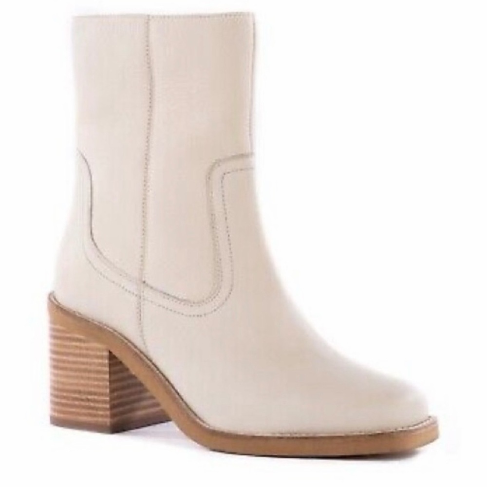 Seychelles Cream Leather Boots. Size 7.5 excellent condition. - Picture 3 of 11